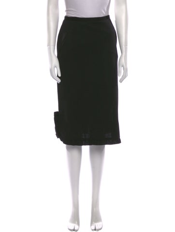 Sonia Rykiel Skirts Ruffle Embellishment Knee-Length Skirt XS