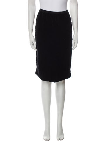 Sonia Rykiel Skirts Raw-Edge Trim Knee-Length Skirt XS