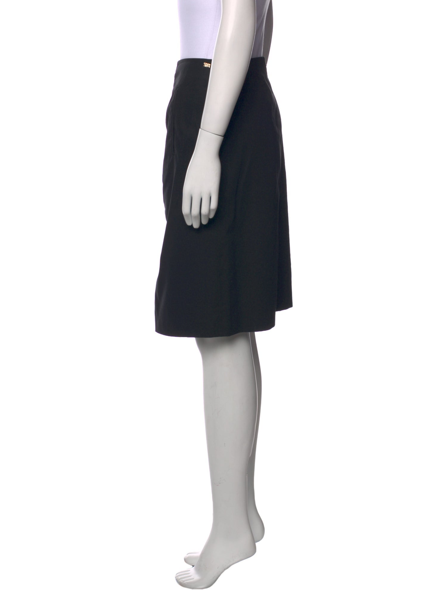 Sonia Rykiel Pleated Accents Knee-Length Skirt