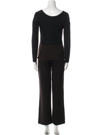 Sonia Rykiel Virgin Wool Graphic Print Pant Set