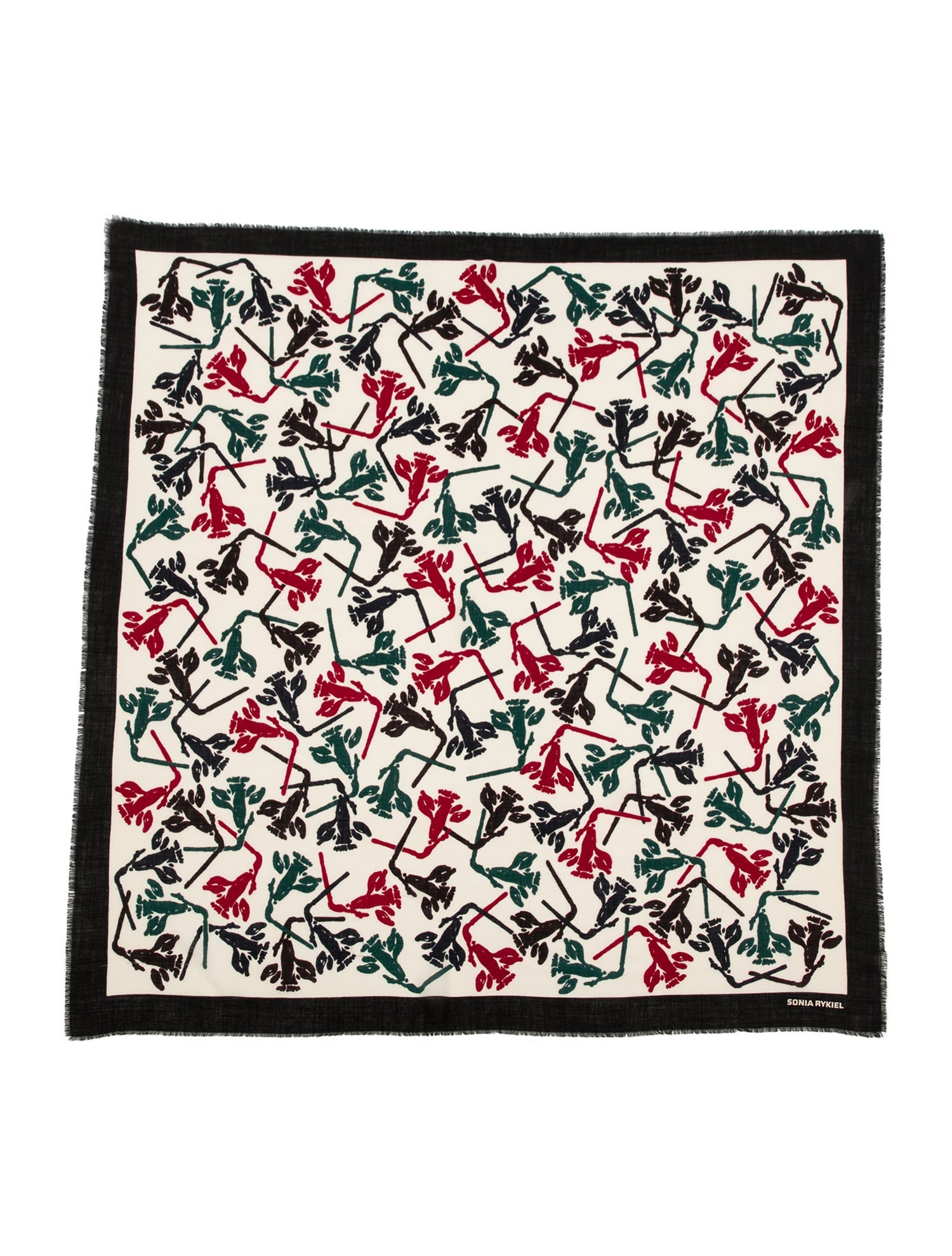 Sonia Rykiel Floral Print Scarf
