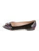 Sonia Rykiel Patent Leather Animal Print Flats