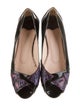 Sonia Rykiel Patent Leather Animal Print Flats