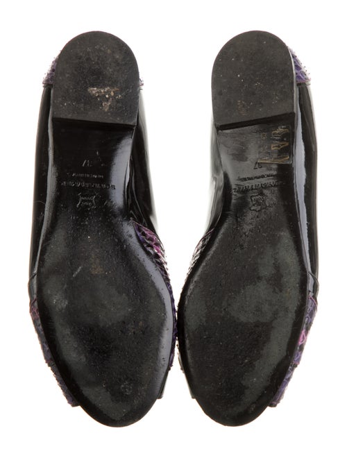 Sonia Rykiel Patent Leather Animal Print Flats