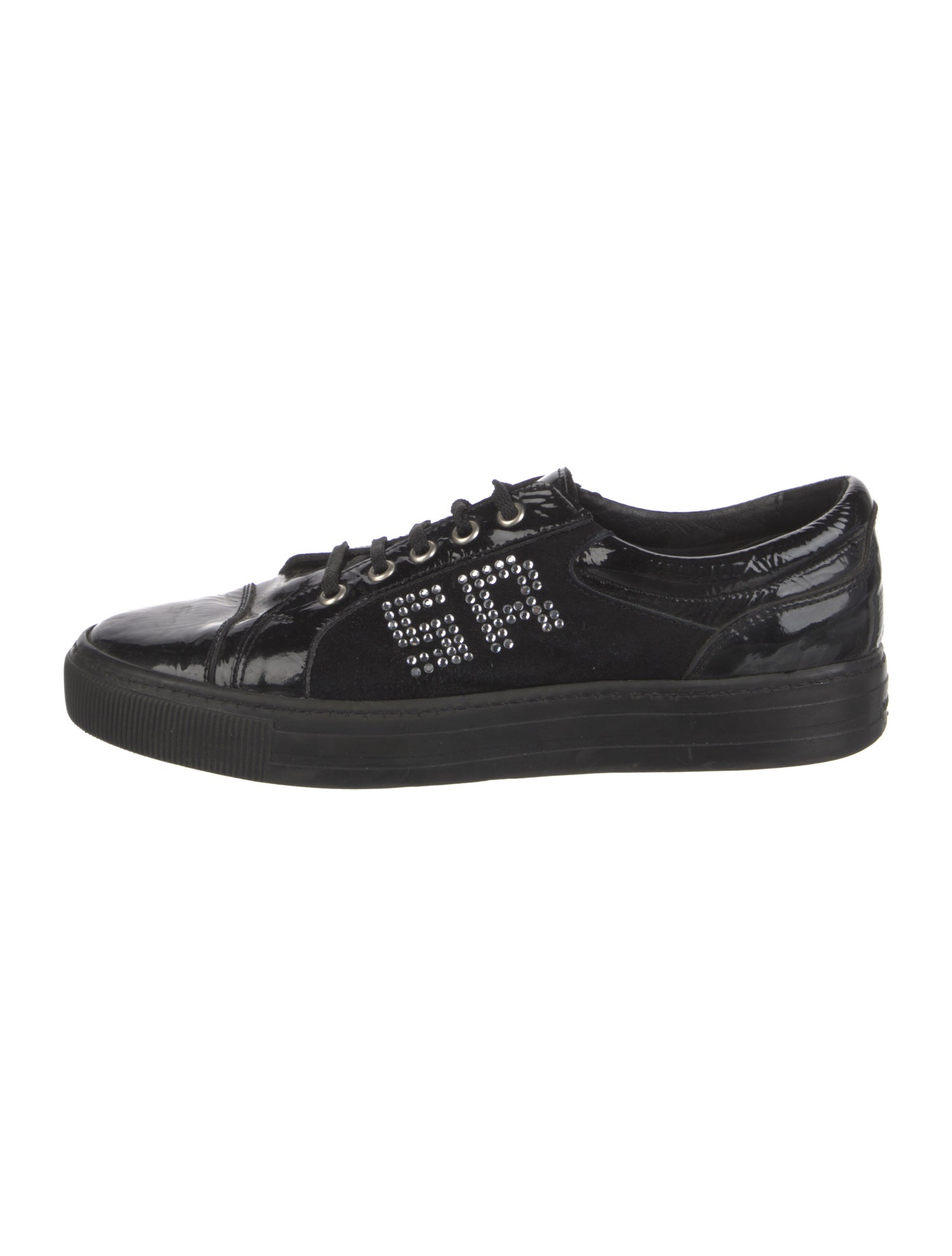 Sonia Rykiel Patent Leather Printed Sneakers