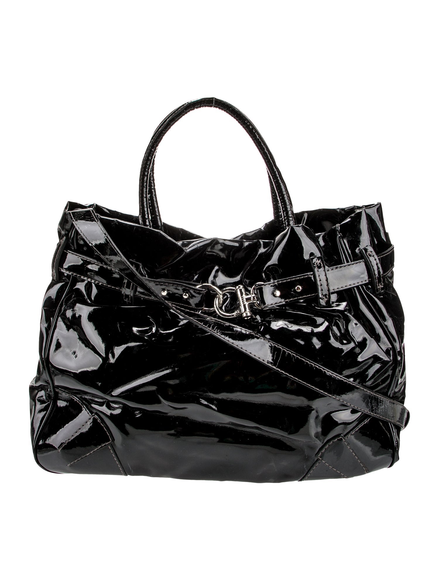 Sonia Rykiel Patent Leather Top Handle Bag
