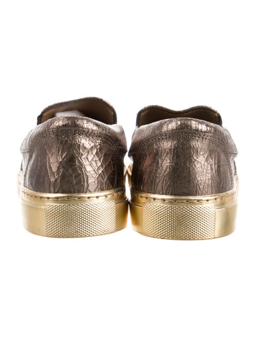 Sonia Rykiel Leather Colorblock Pattern Sneakers