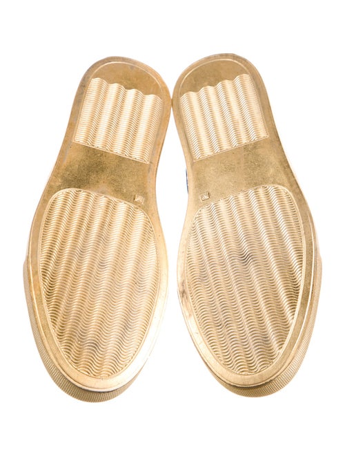 Sonia Rykiel Leather Colorblock Pattern Sneakers