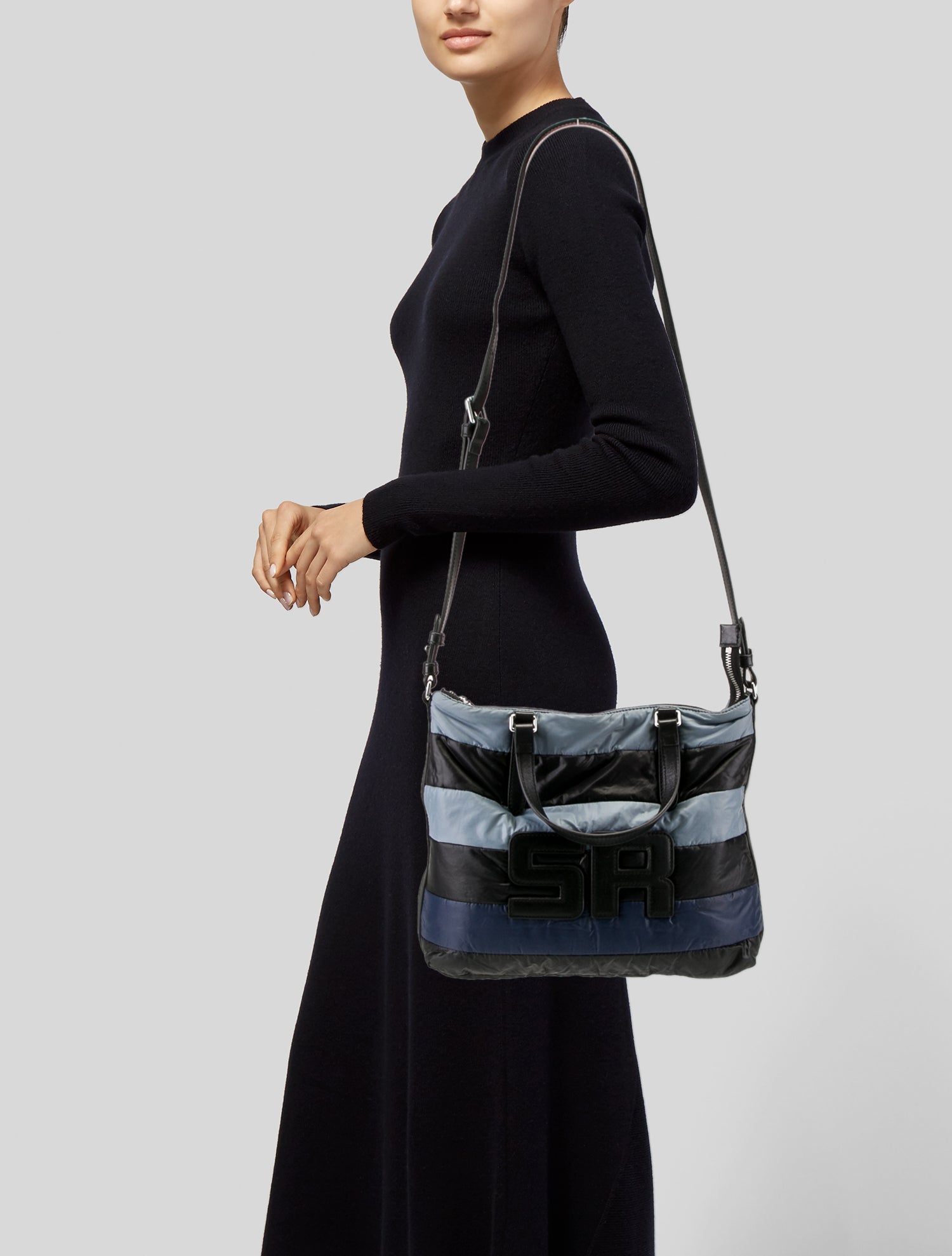 Sonia Rykiel Nylon Top Handle Bag