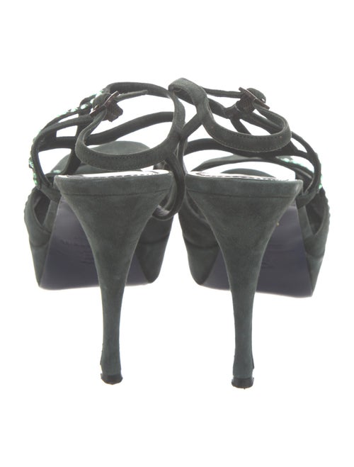 Sonia Rykiel Crystal Embellishments Slingback Sandals