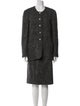 Sonia Rykiel Wool Houndstooth Print Skirt Suit