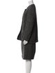 Sonia Rykiel Wool Houndstooth Print Skirt Suit
