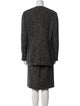 Sonia Rykiel Wool Houndstooth Print Skirt Suit
