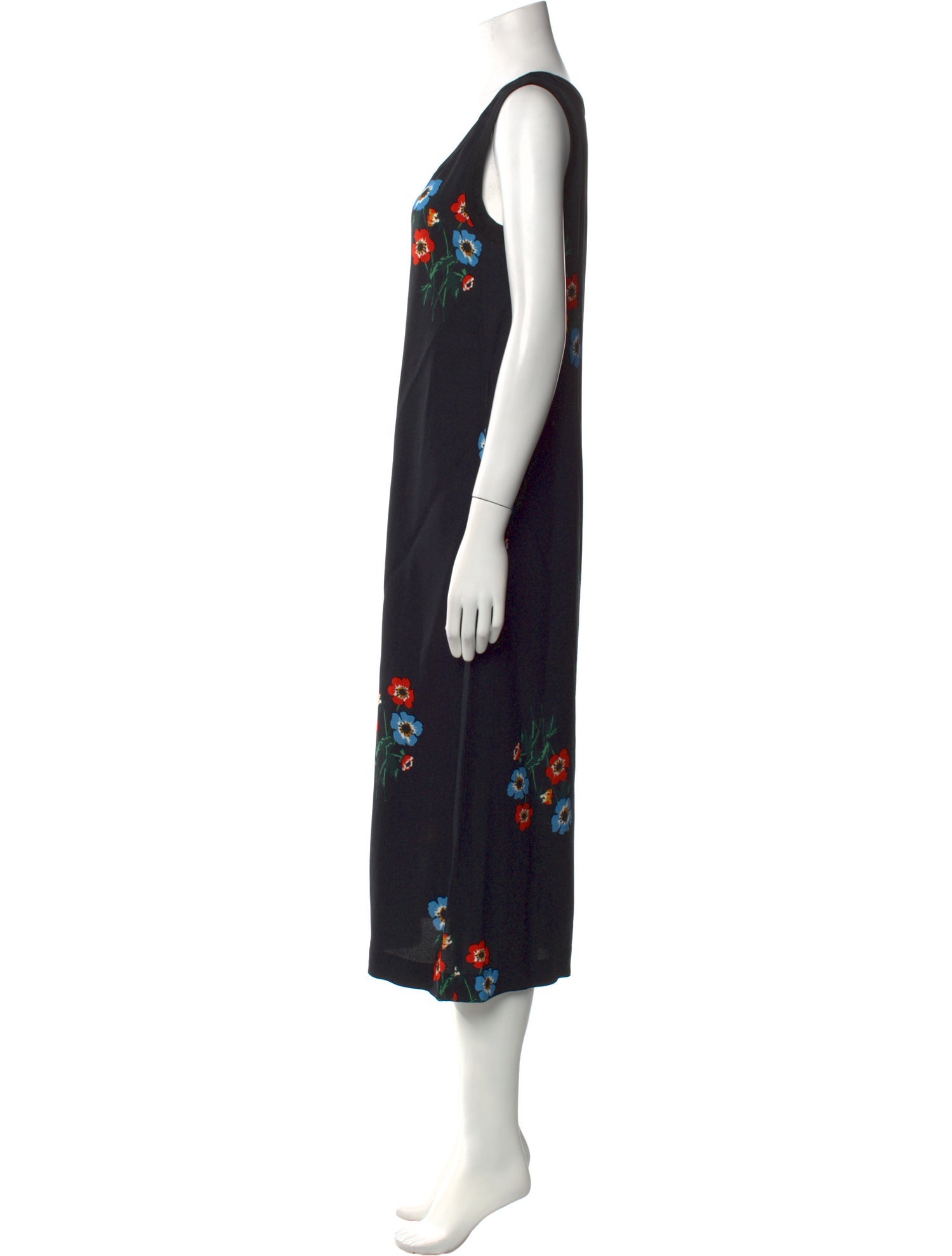 Sonia Rykiel Floral Print Midi Length Dress