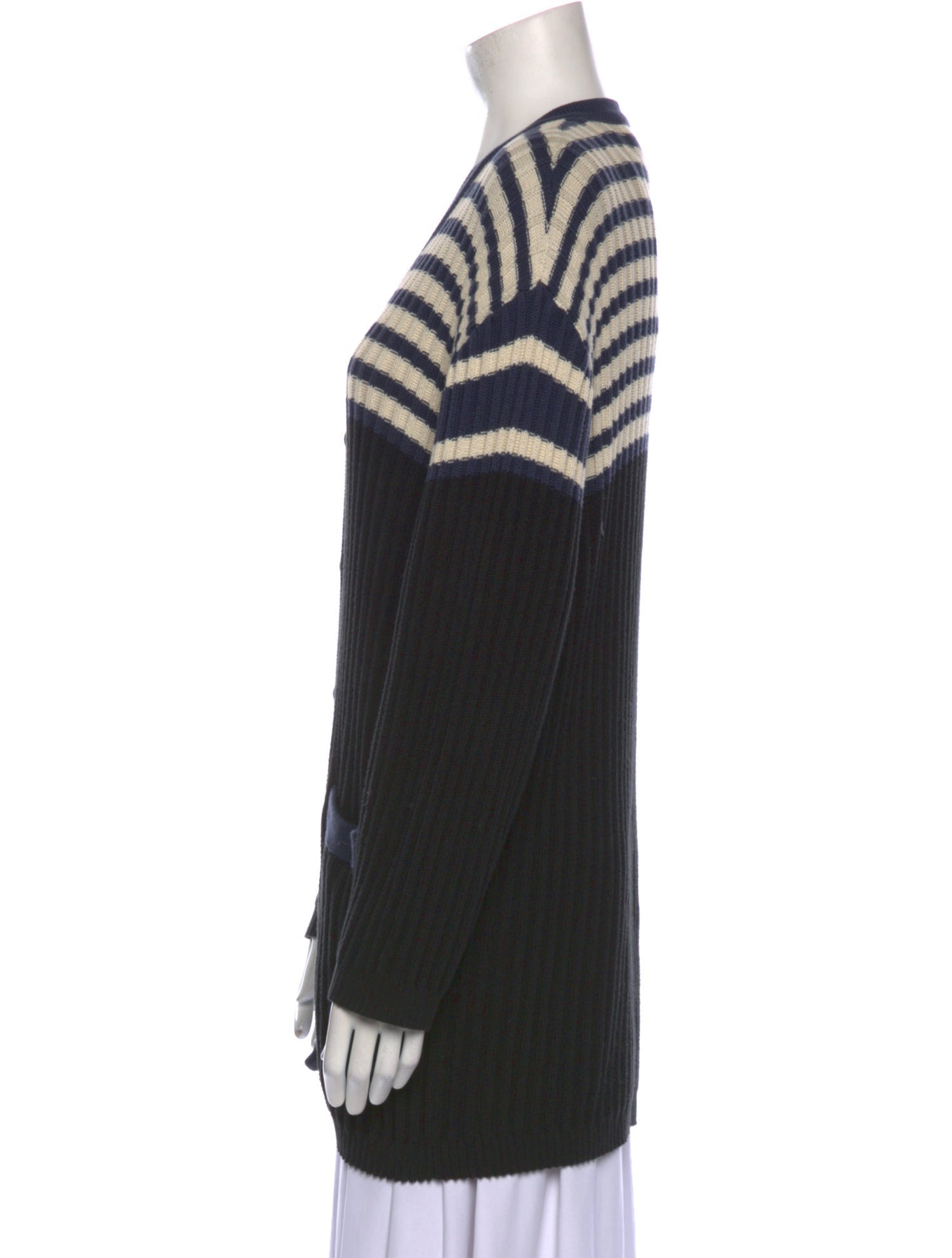 Sonia Rykiel Striped V-Neck Sweater