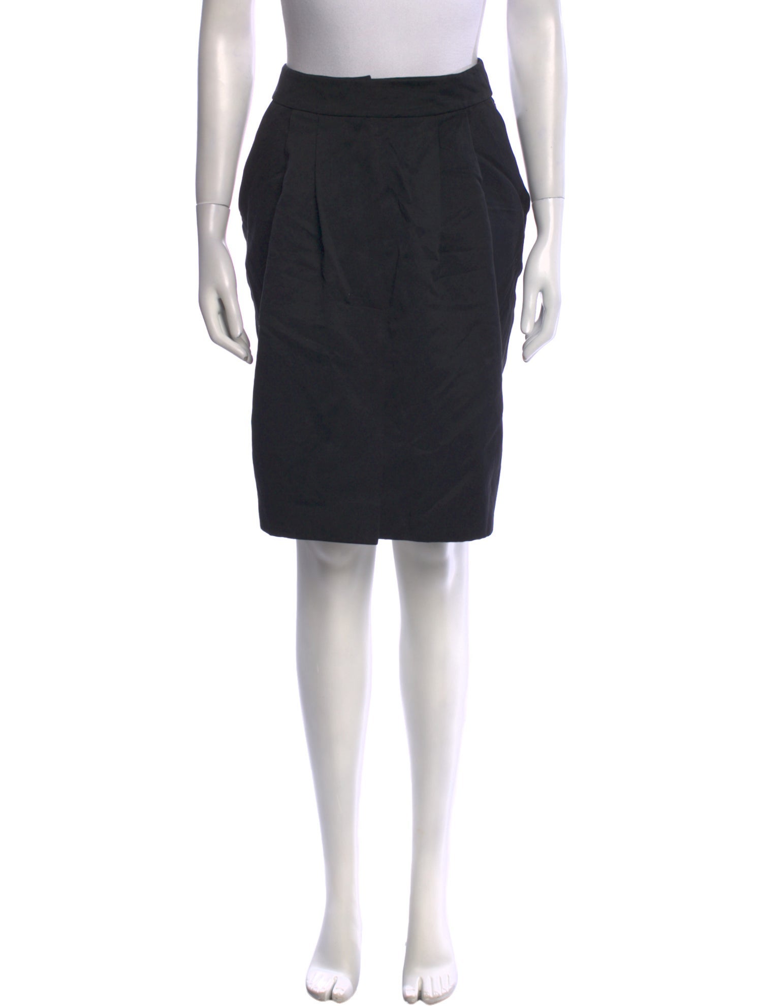 Sonia Rykiel Pleated Accents Midi Length Skirt