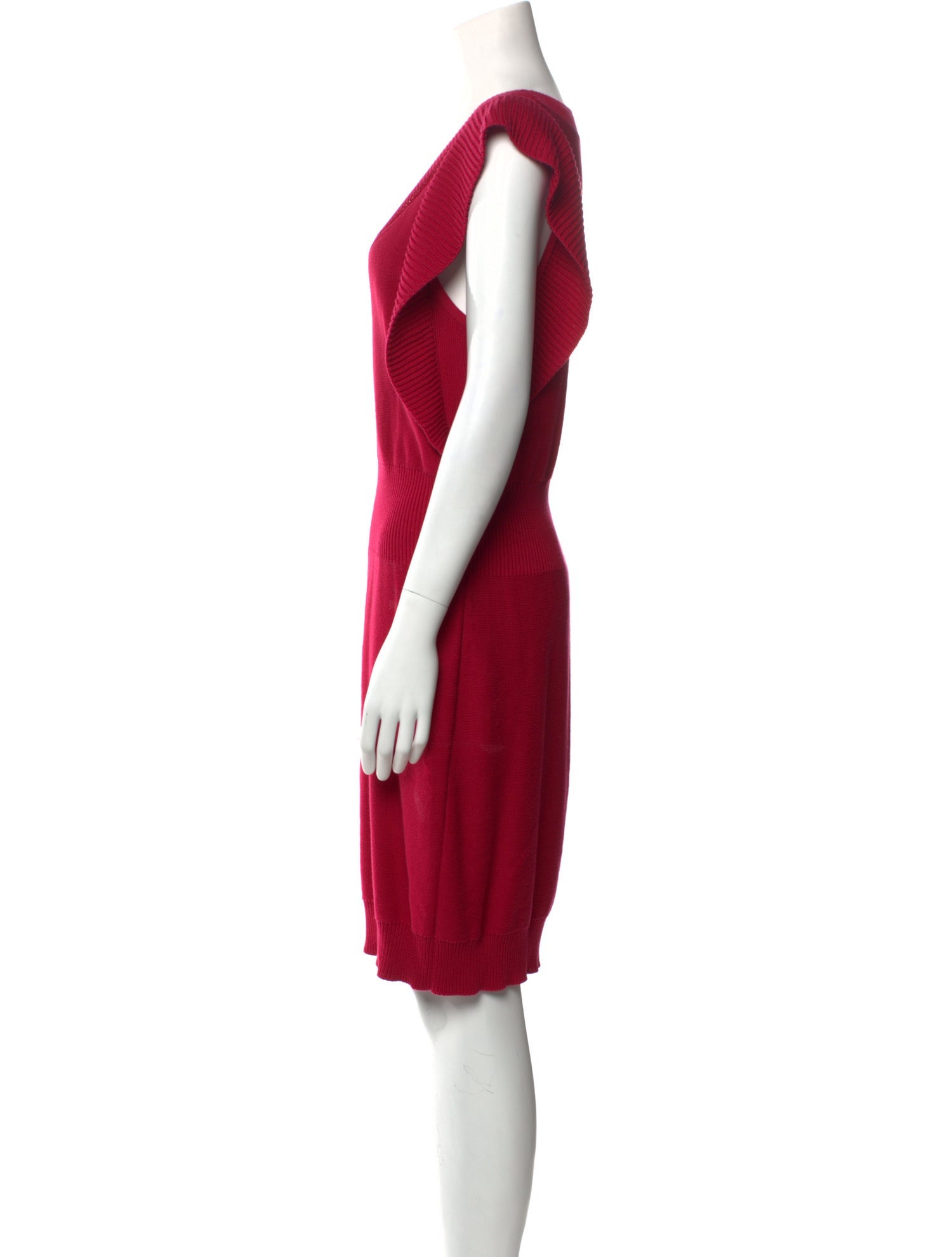 Sonia Rykiel Scoop Neck Knee-Length Dress