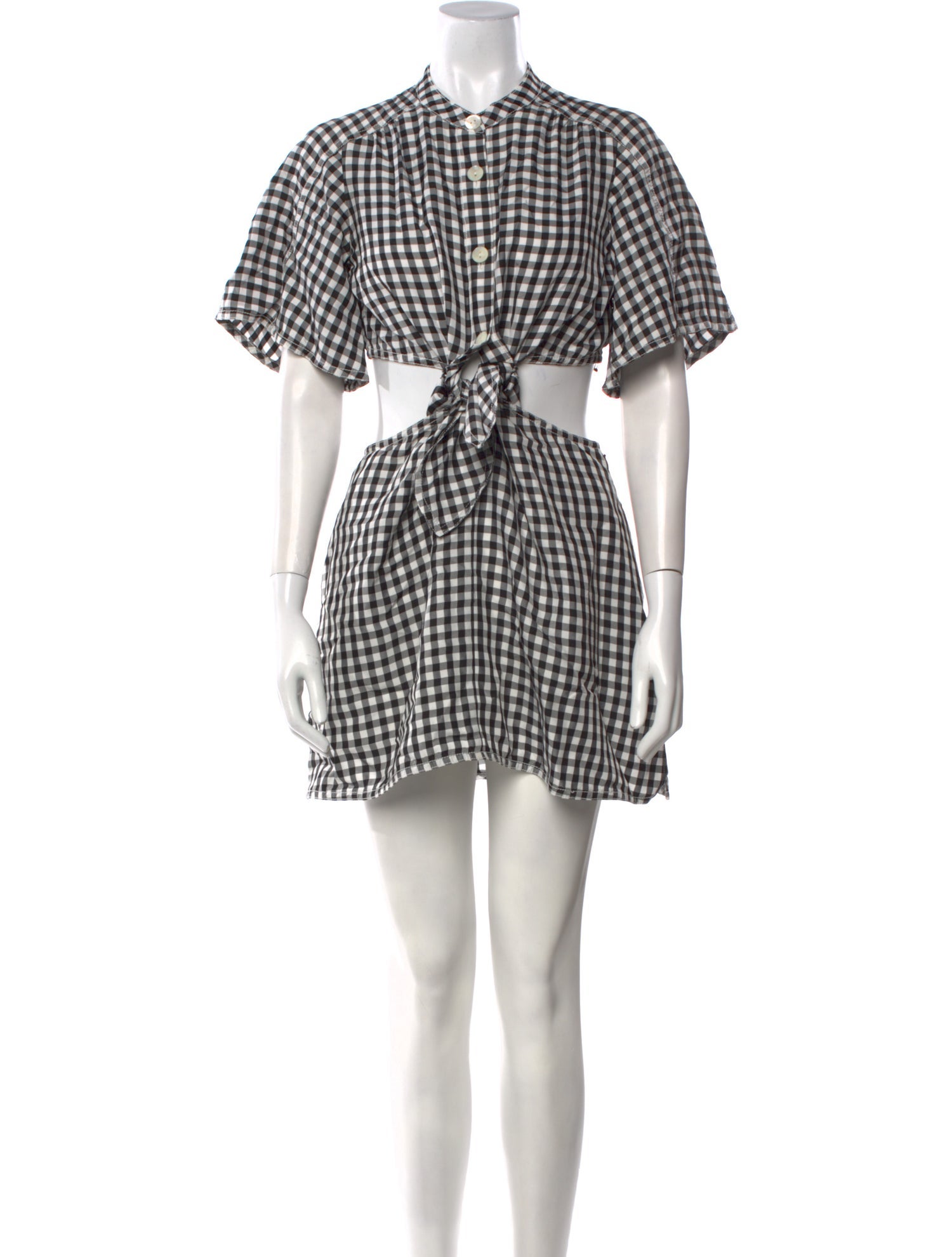 Sonia Rykiel Plaid Print Mini Dress