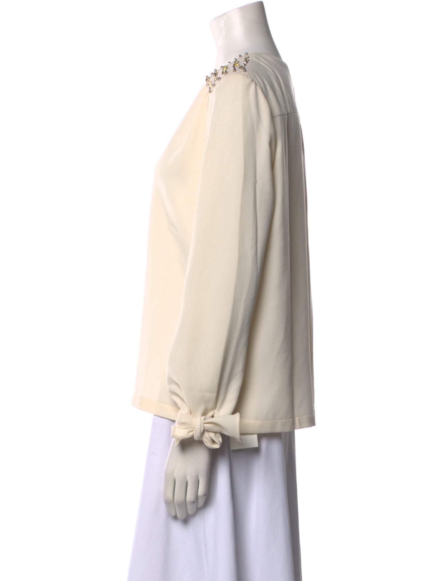 Sonia Rykiel V-Neck Long Sleeve Blouse