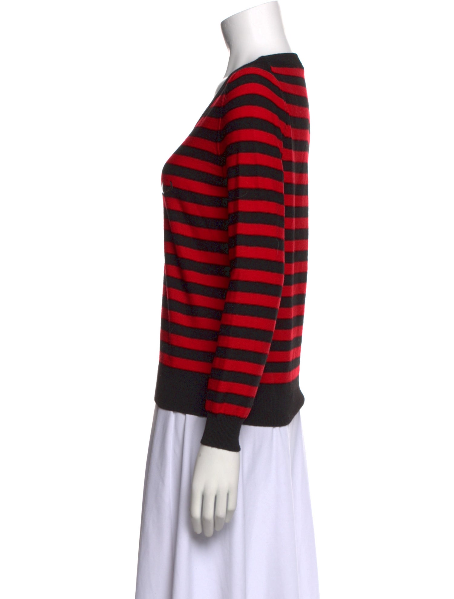 Sonia Rykiel Striped Scoop Neck Sweater