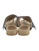 Sonia Rykiel Suede Fringe Trim Accent Espadrilles