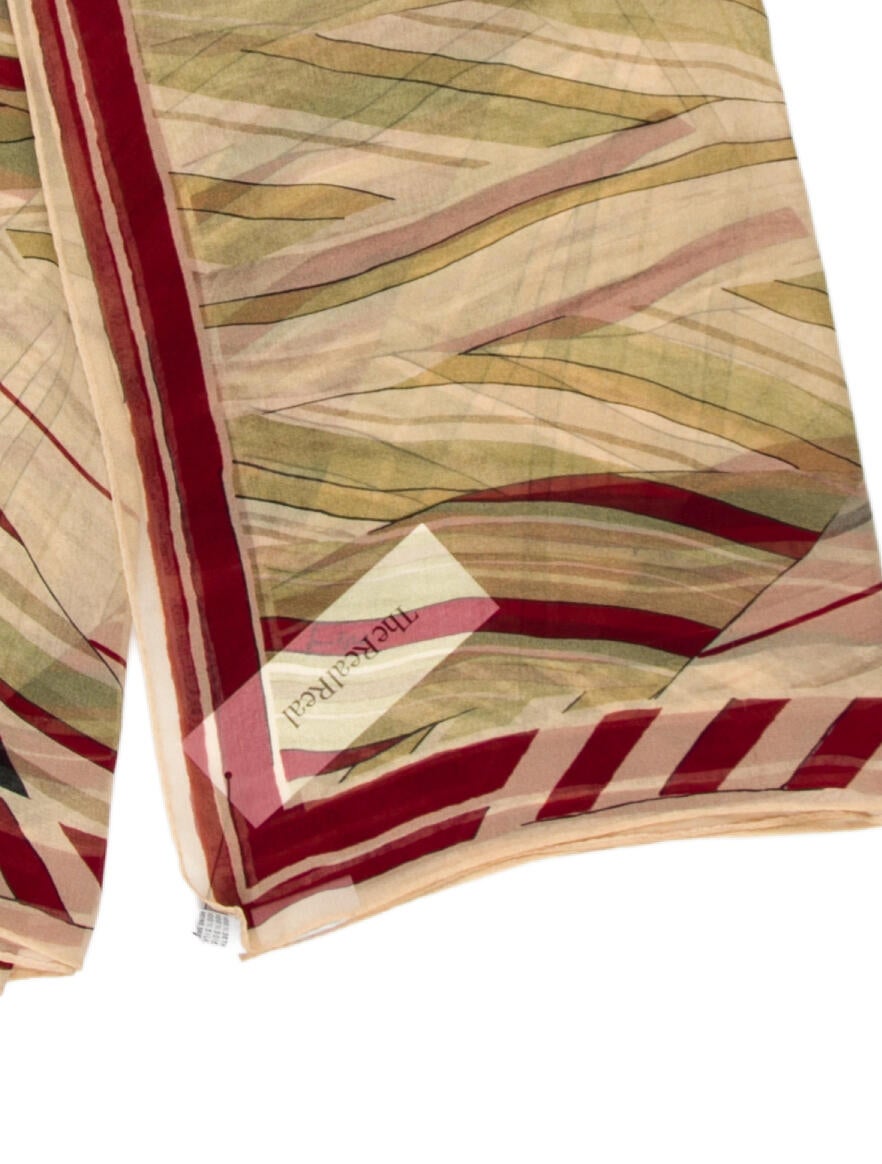Sonia Rykiel Silk Striped Scarf