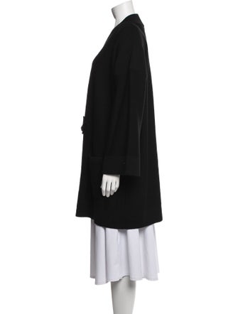 Sonia Rykiel Virgin Wool Embroidered Accent Robe