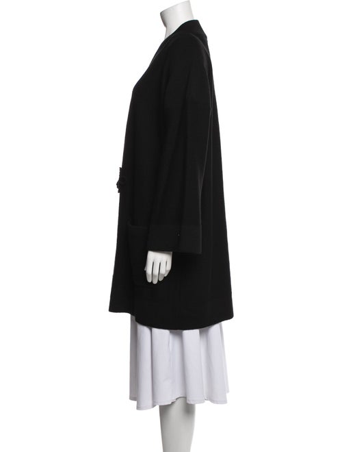 Sonia Rykiel Virgin Wool Embroidered Accent Robe