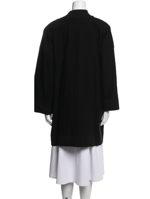 Sonia Rykiel Virgin Wool Embroidered Accent Robe