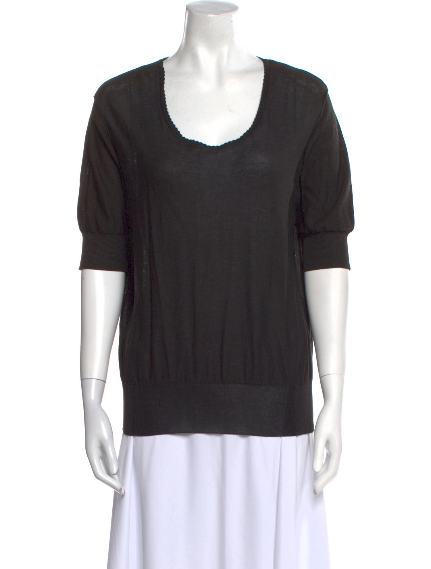 Sonia Rykiel Scoop Neck Short Sleeve T-Shirt