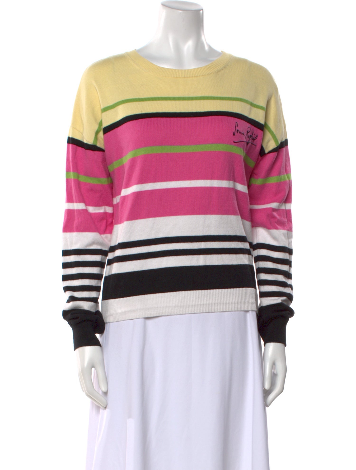 Sonia Rykiel Striped Crew Neck Sweater