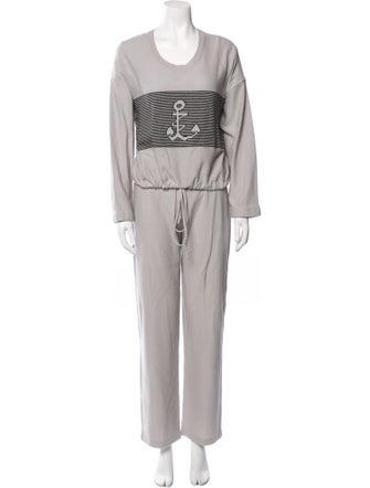 Sonia Rykiel Virgin Wool Graphic Print Set