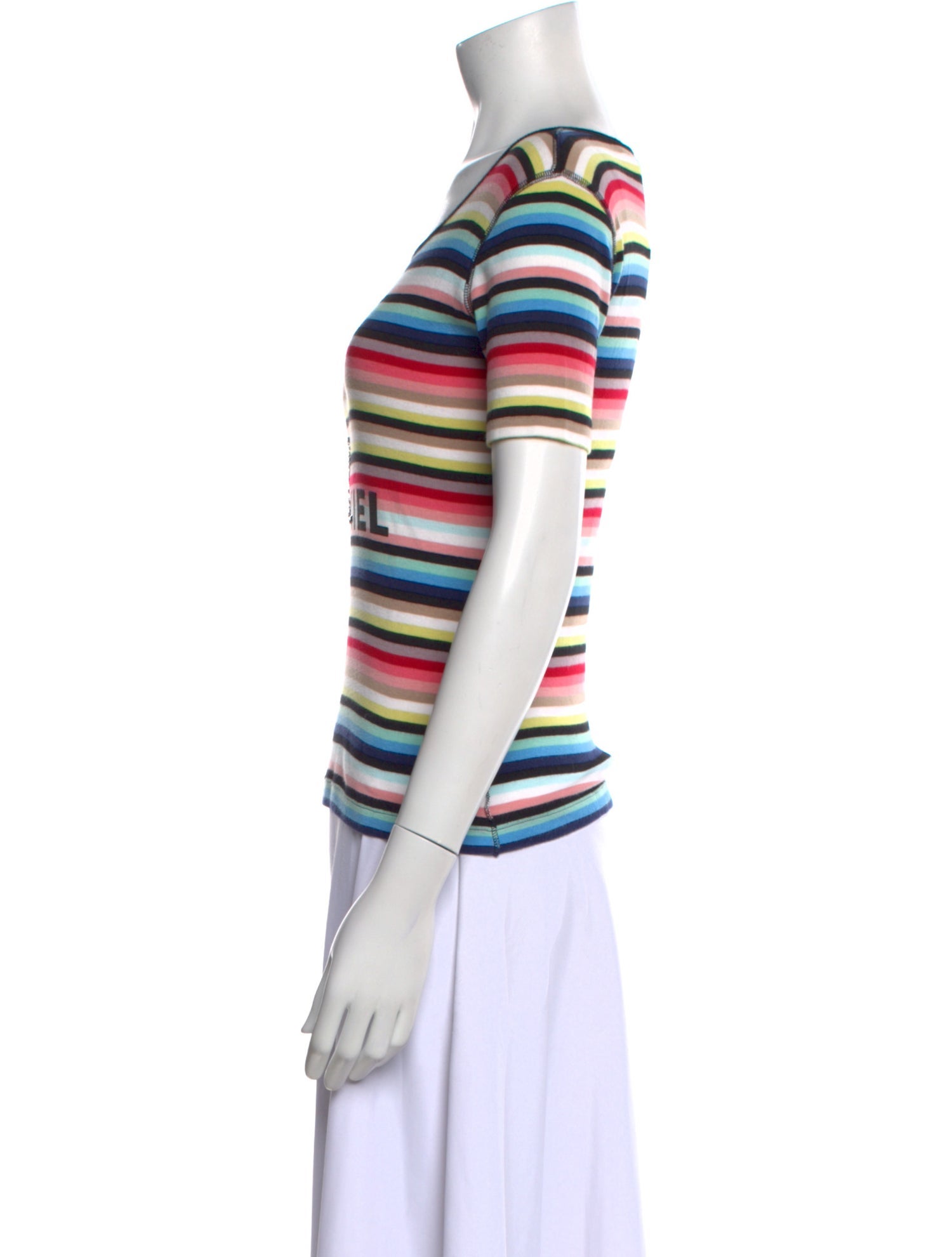 Sonia Rykiel Striped Scoop Neck T-Shirt