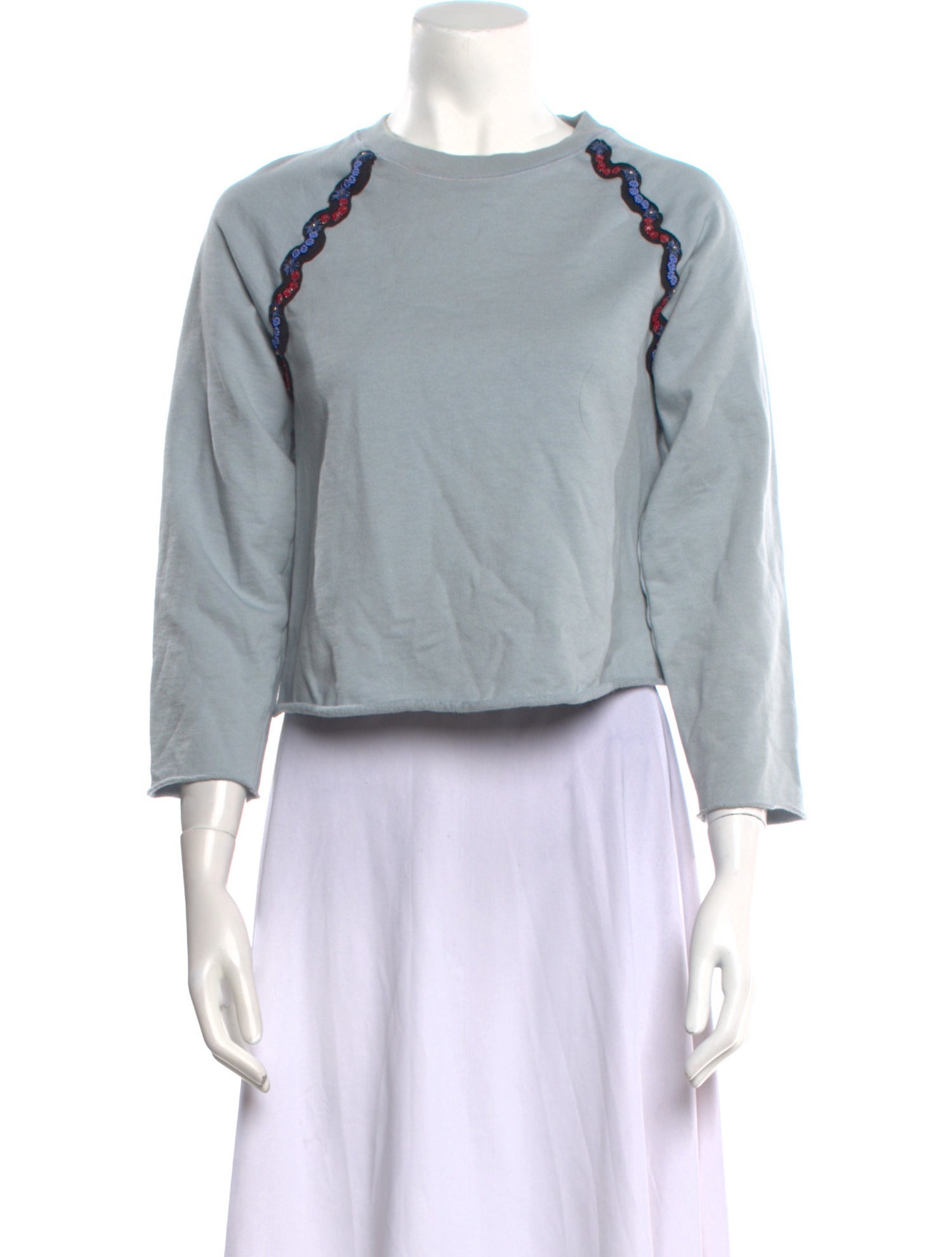 Sonia Rykiel Bateau Neckline Three-Quarter Sleeve Sweatshirt