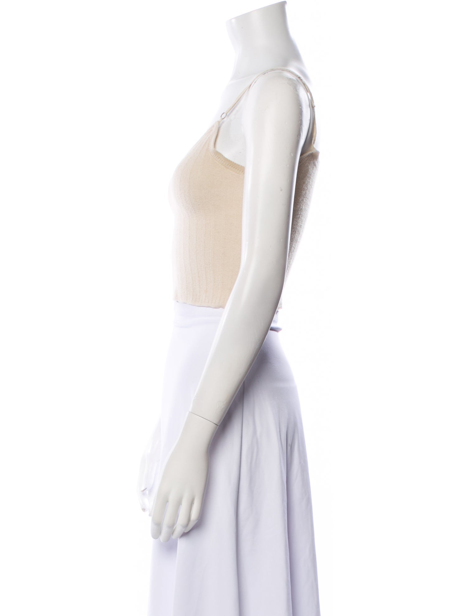 Sonia Rykiel Scoop Neck Sleeveless Crop Top