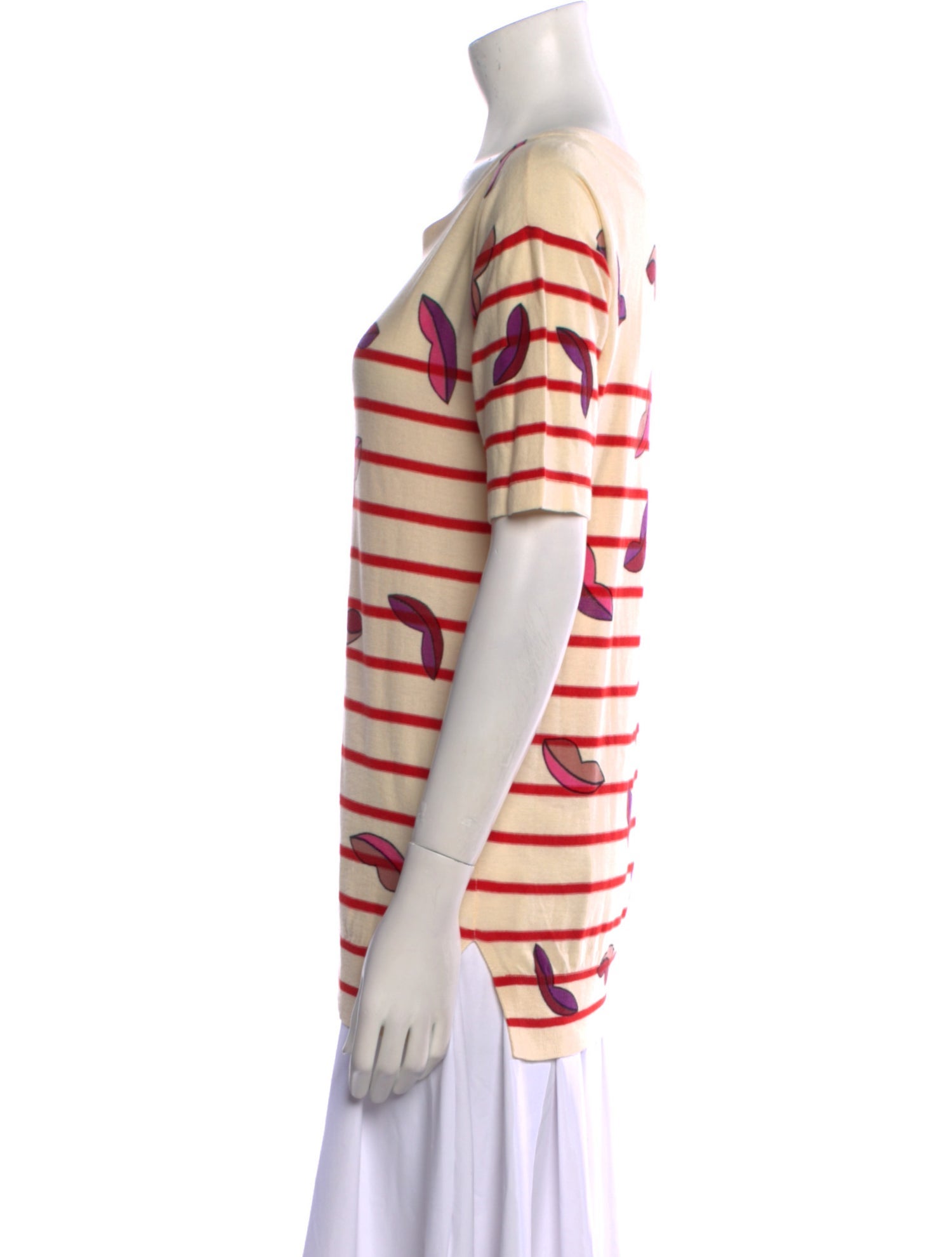 Sonia Rykiel Striped Scoop Neck T-Shirt