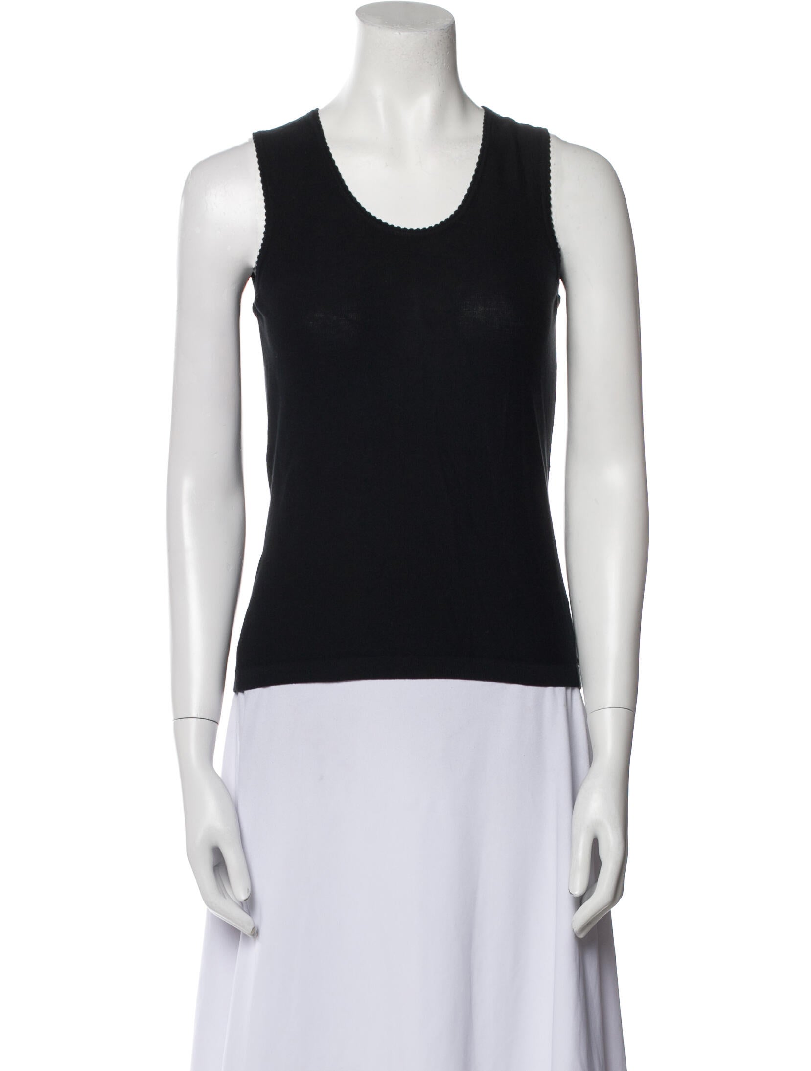 Sonia Rykiel Scoop Neck Sleeveless Top