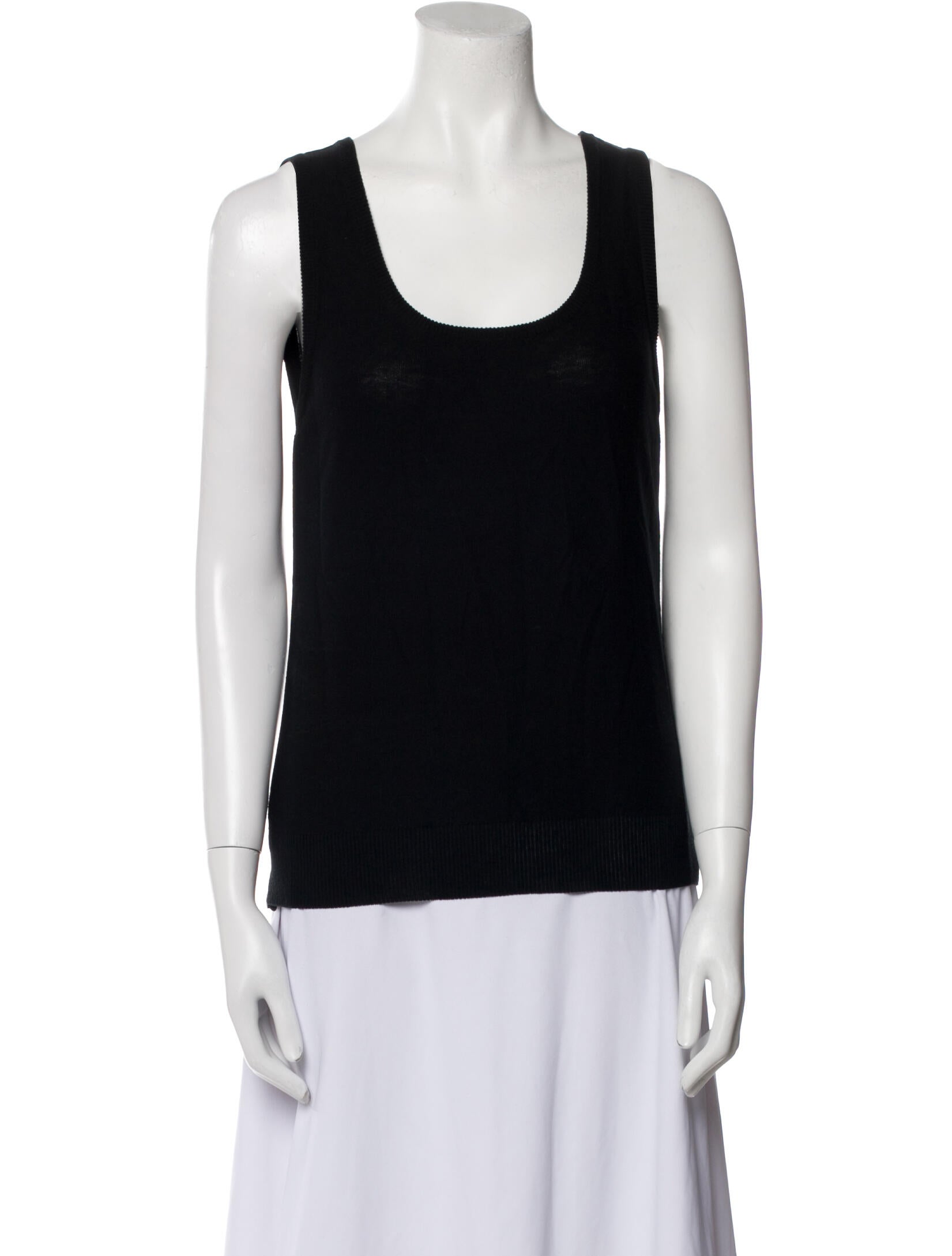 Sonia Rykiel Scoop Neck Sleeveless Top