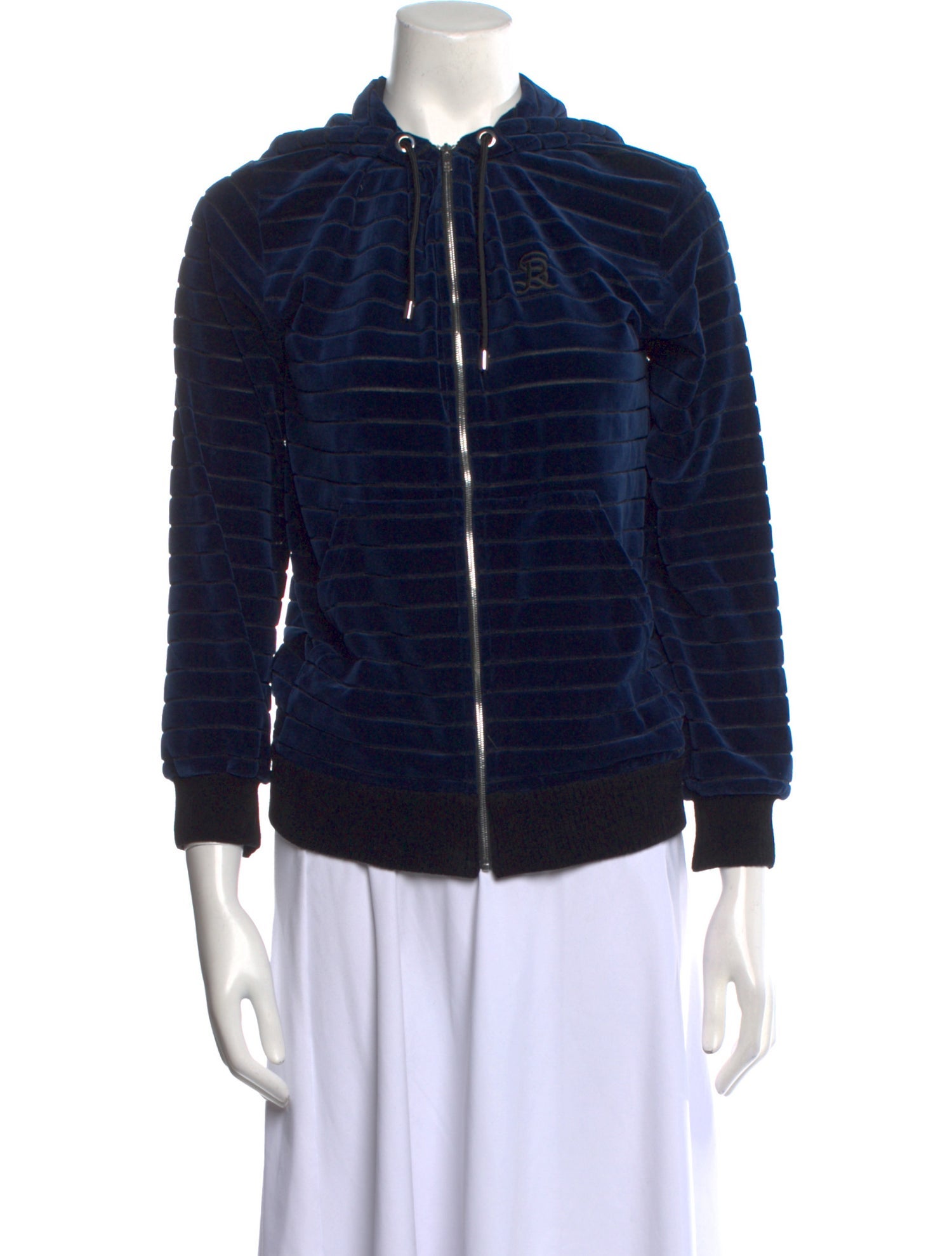 Sonia Rykiel Mock Neck Three-Quarter Sleeve Sweatshirt