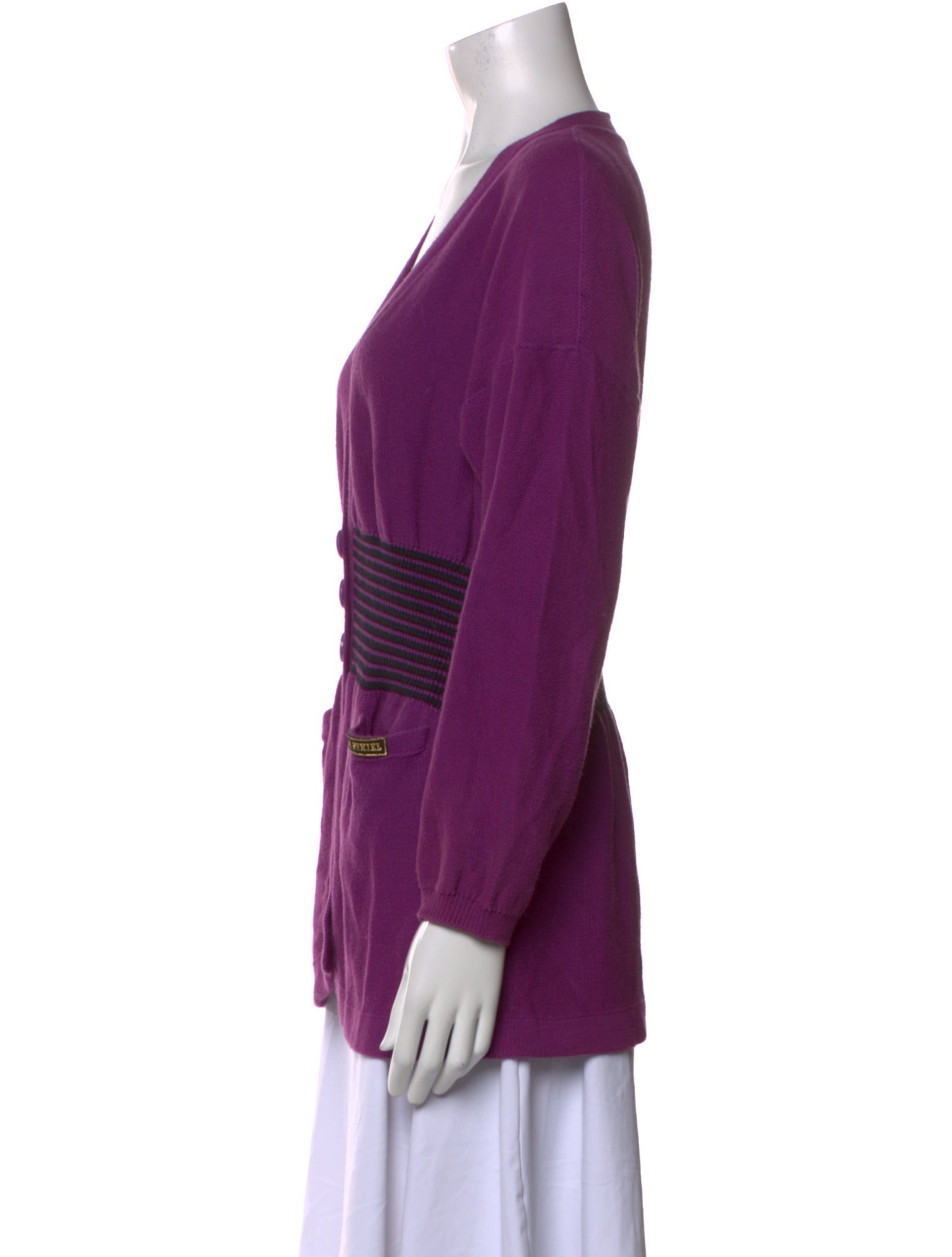 Sonia Rykiel Striped V-Neck Sweater