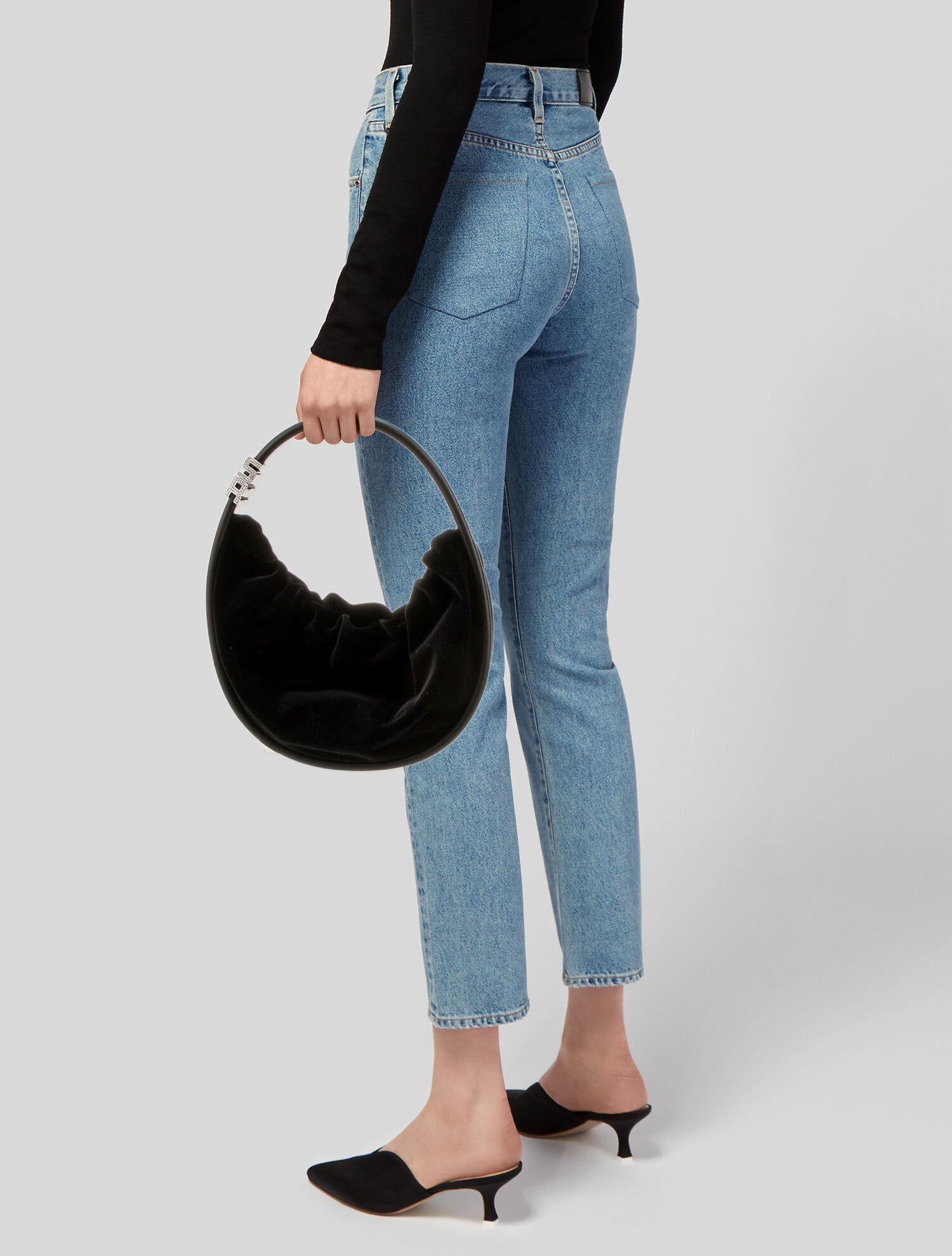Sonia Rykiel Velvet Top Handle Bag