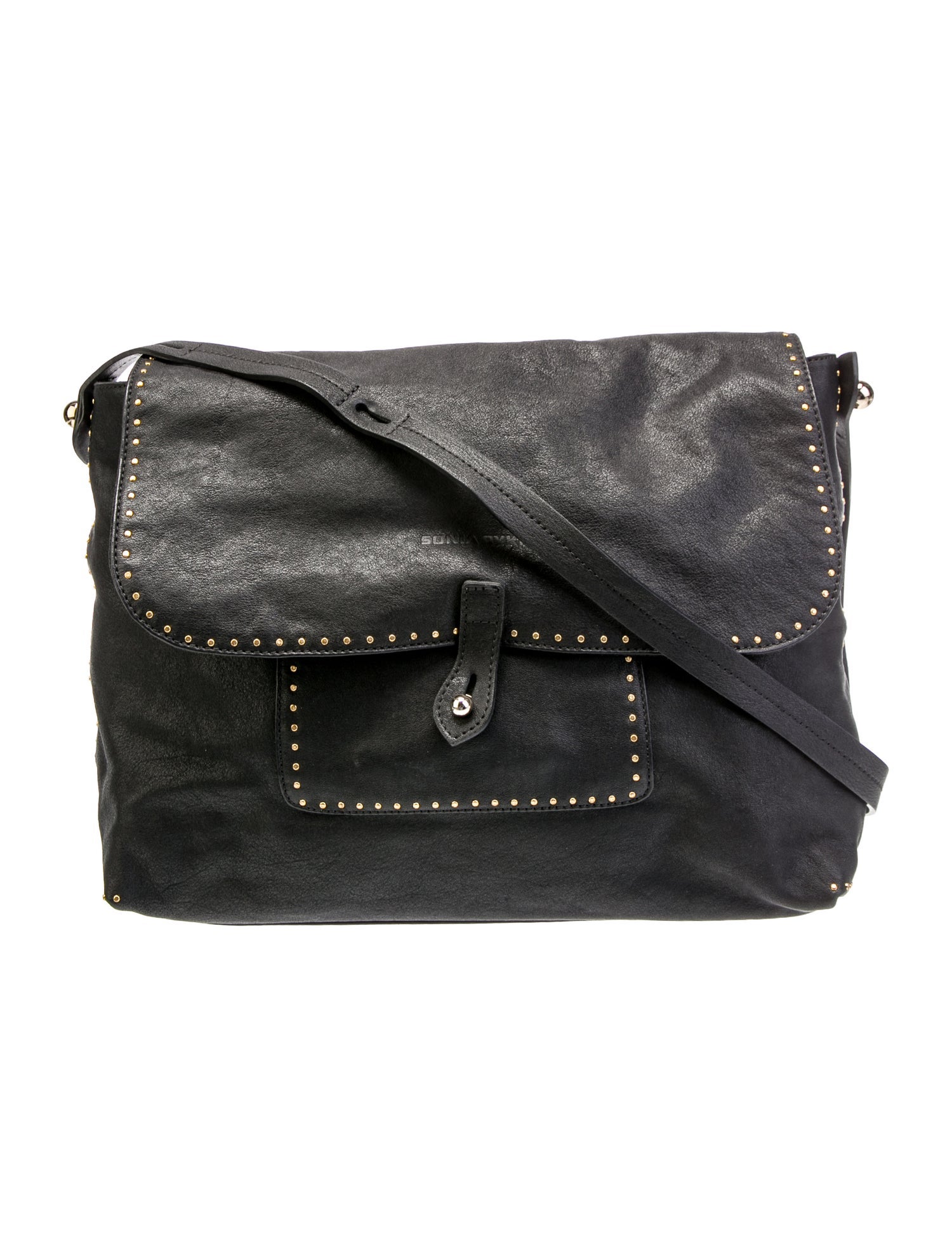 Sonia Rykiel Leather Messenger Bag