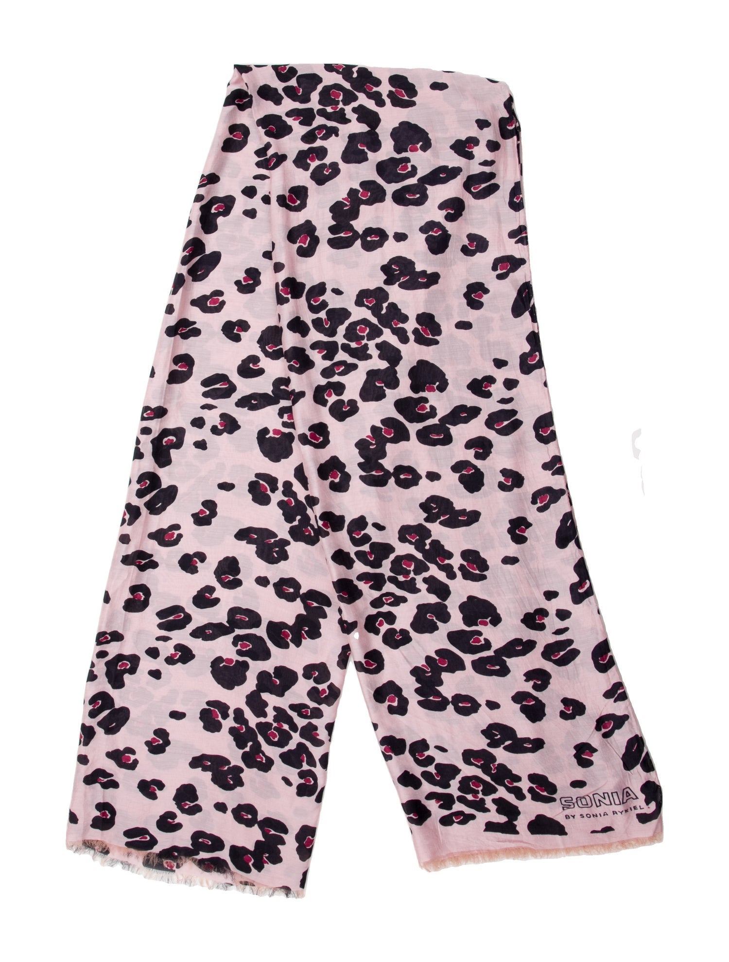 Sonia Rykiel Silk Animal Print Scarf