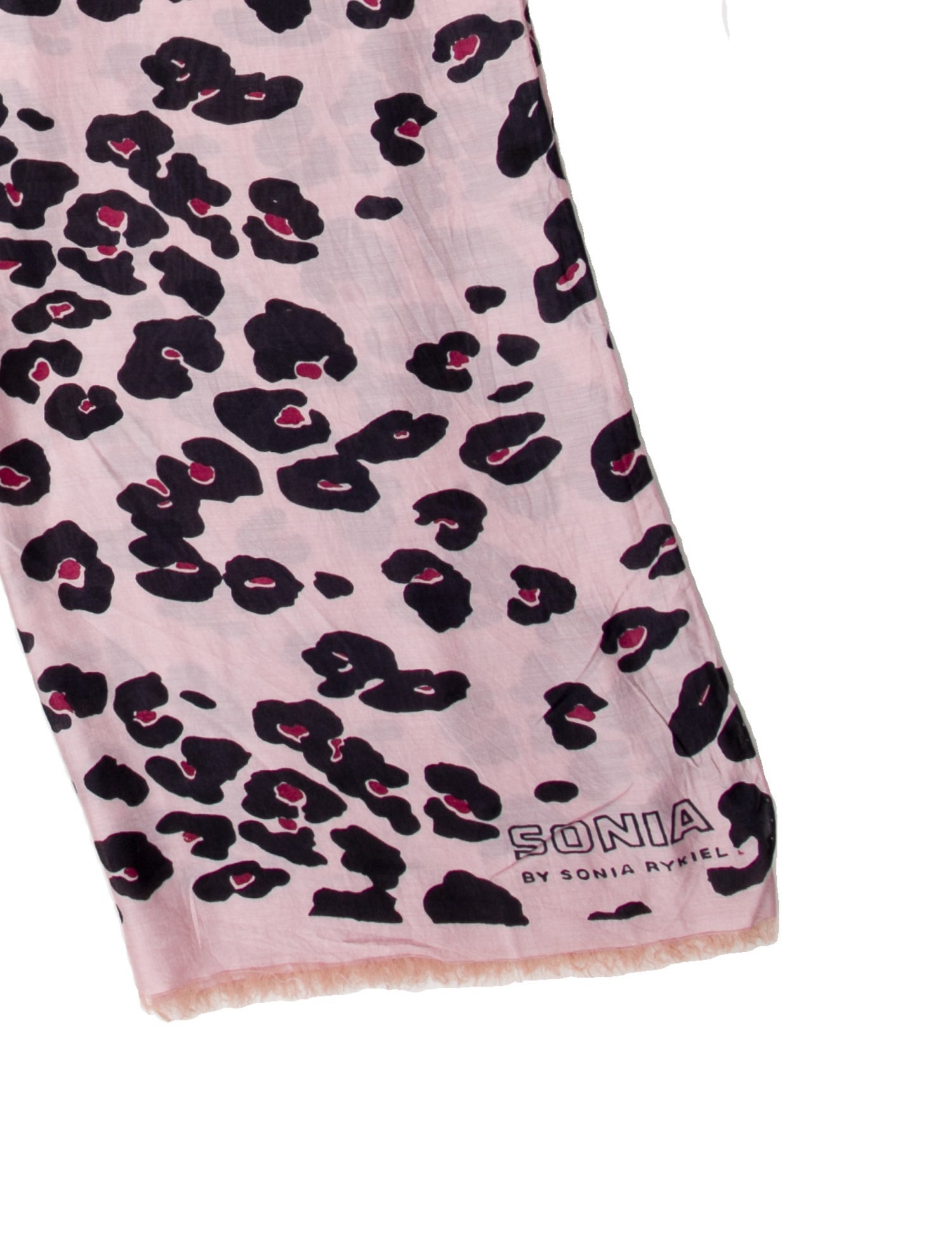 Sonia Rykiel Silk Animal Print Scarf