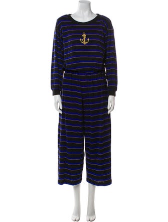 Sonia Rykiel Striped Bow Accents Pant Set