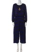 Sonia Rykiel Striped Bow Accents Pant Set