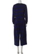 Sonia Rykiel Striped Bow Accents Pant Set