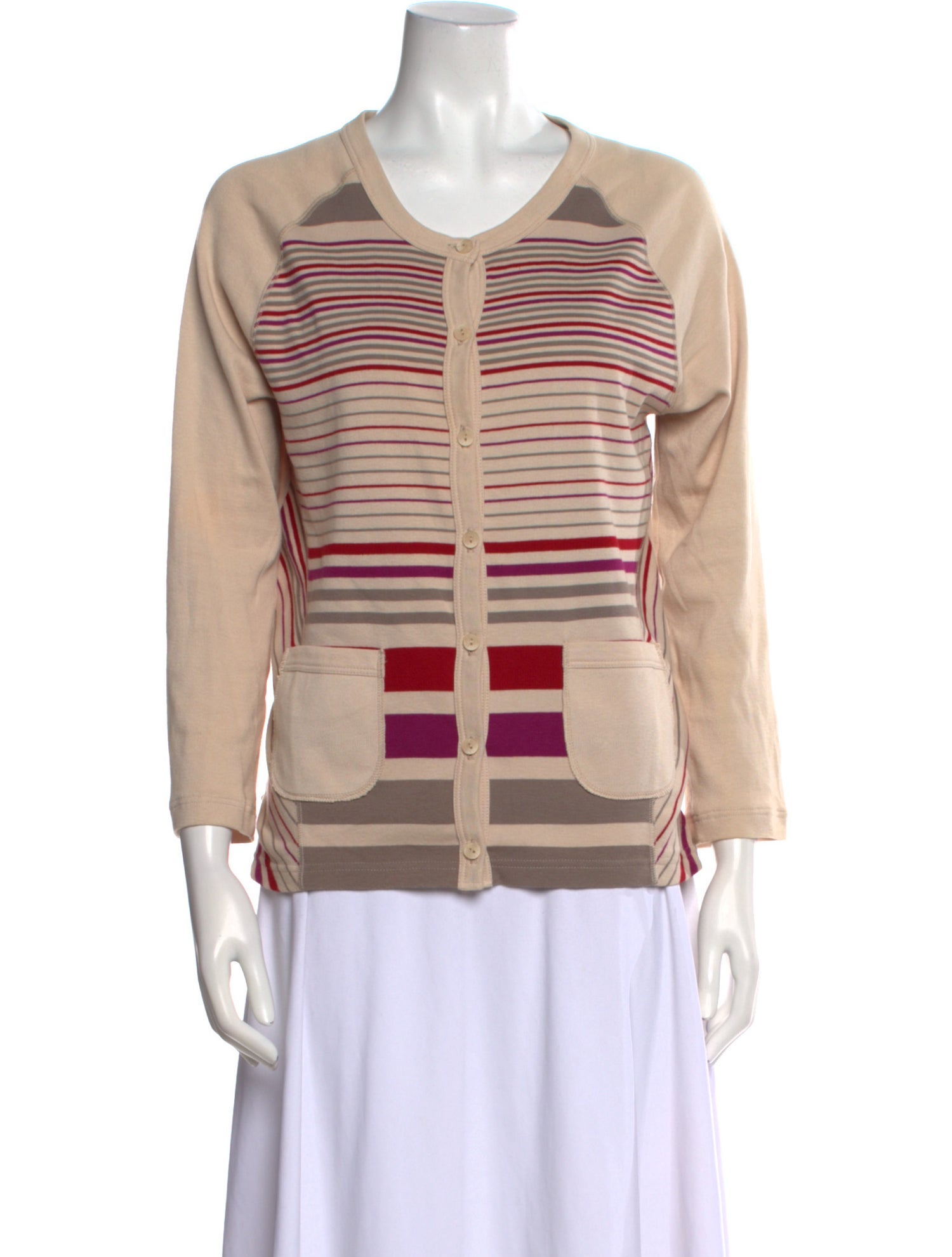 Sonia Rykiel Striped V-Neck Sweater