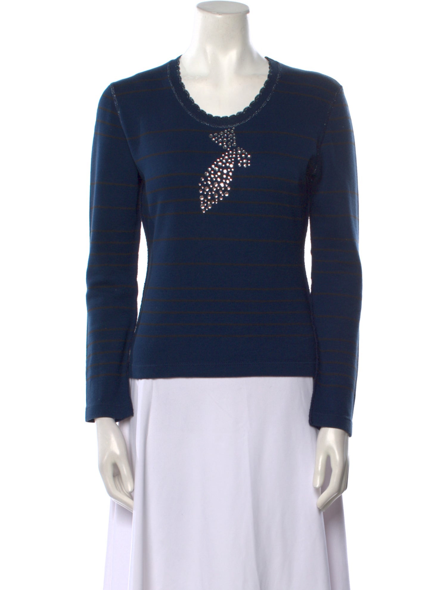 Sonia Rykiel Graphic Print Scoop Neck Top