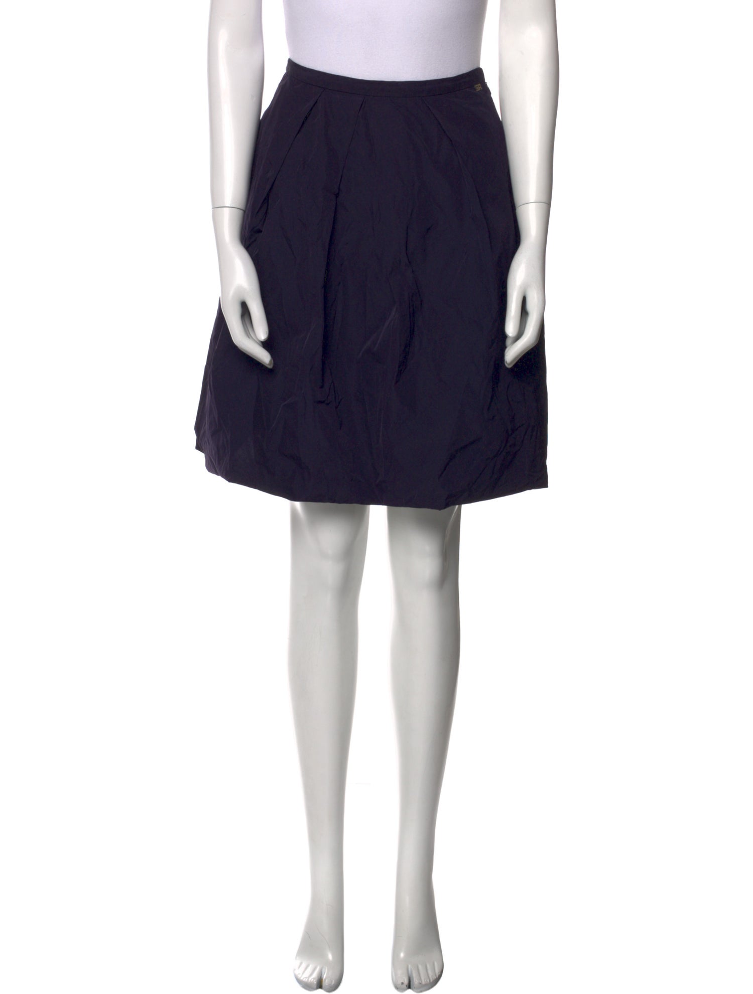 Sonia Rykiel Pleated Accents Knee-Length Skirt